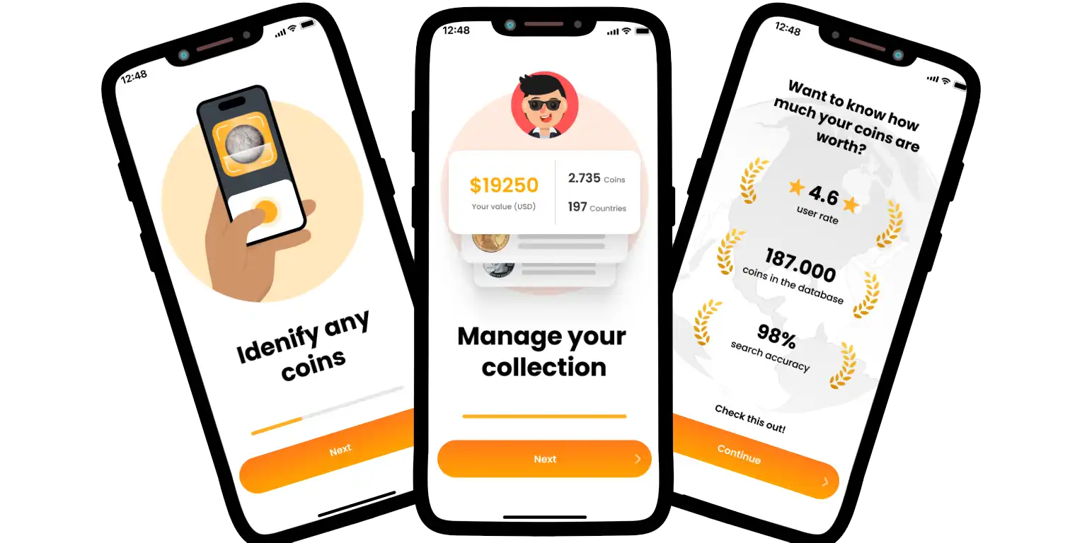The Coin ID Scanner promo photo.